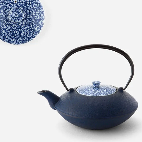 Théière en Fonte Japonaise Bleue Oigen 900ml