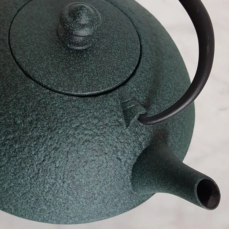 Théière en Fonte Japonaise Verte Wazuqu Muji 650ml