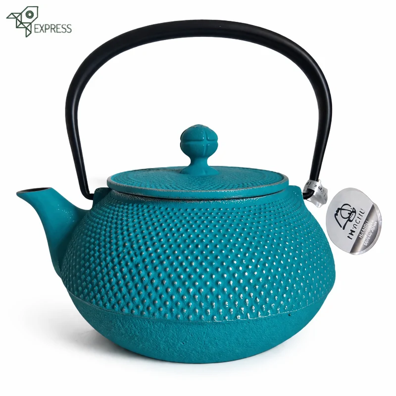 Théière en Fonte Bleu Turquoise Iwachu Arare 900ml