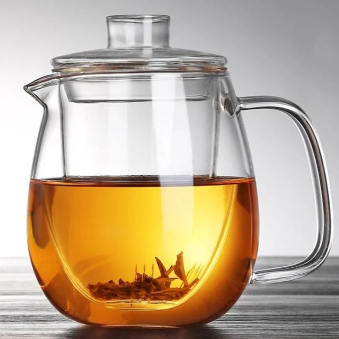 Théière en Verre Fleur de Thé 600-1200ml
