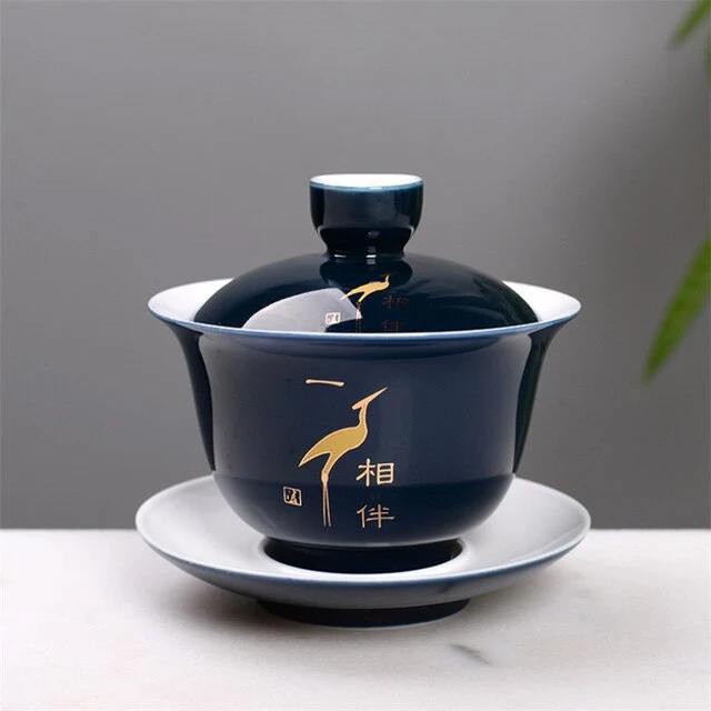 Théière en Porcelaine Gaiwan Traditionnel 150ml