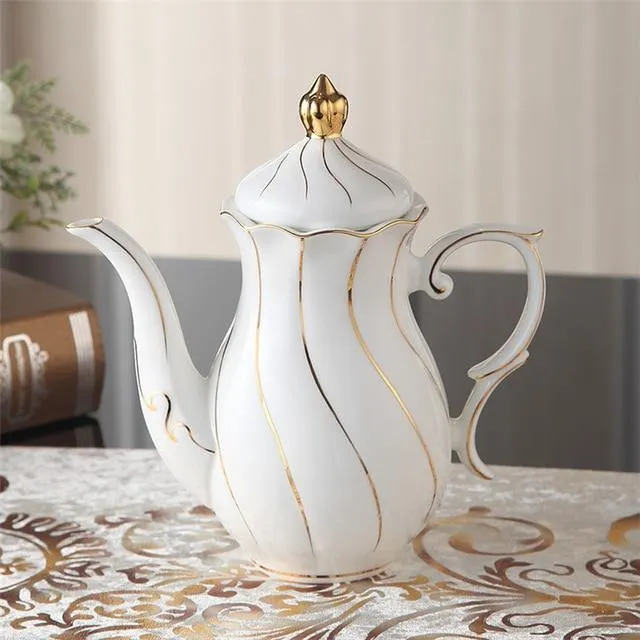 Théière Orientale en Porcelaine Service à Thé 1L