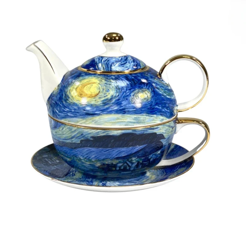 Théière Solitaire Porcelaine Peinture 400ml