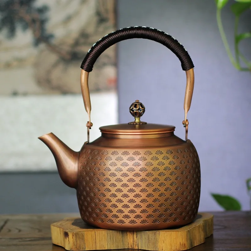 Théière Indienne en Cuivre 1.5L