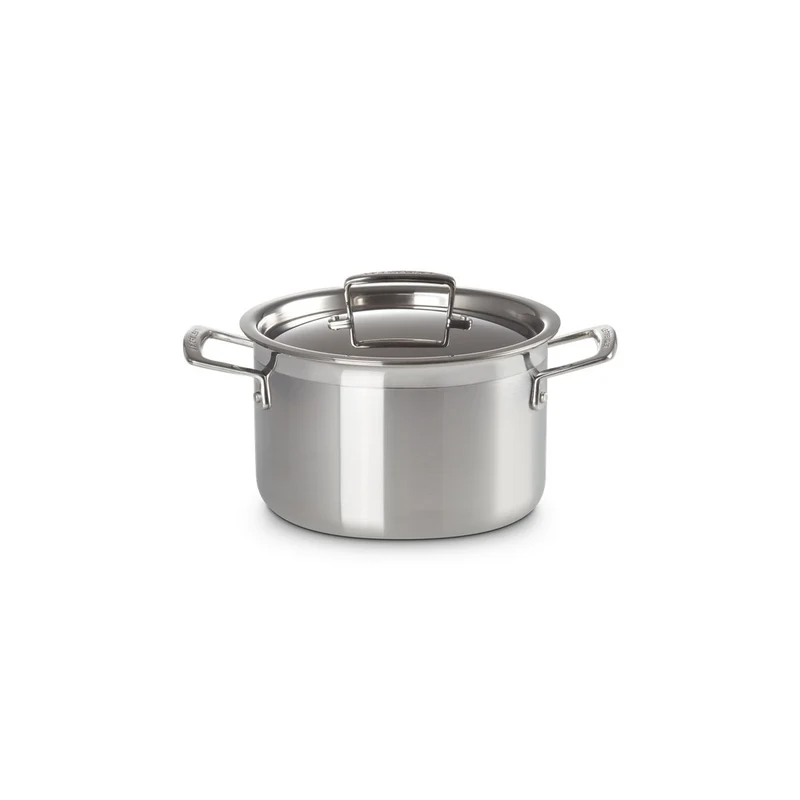 Acciaio Inox Casseruola Alta Con Coperchio In Acciaio Inox