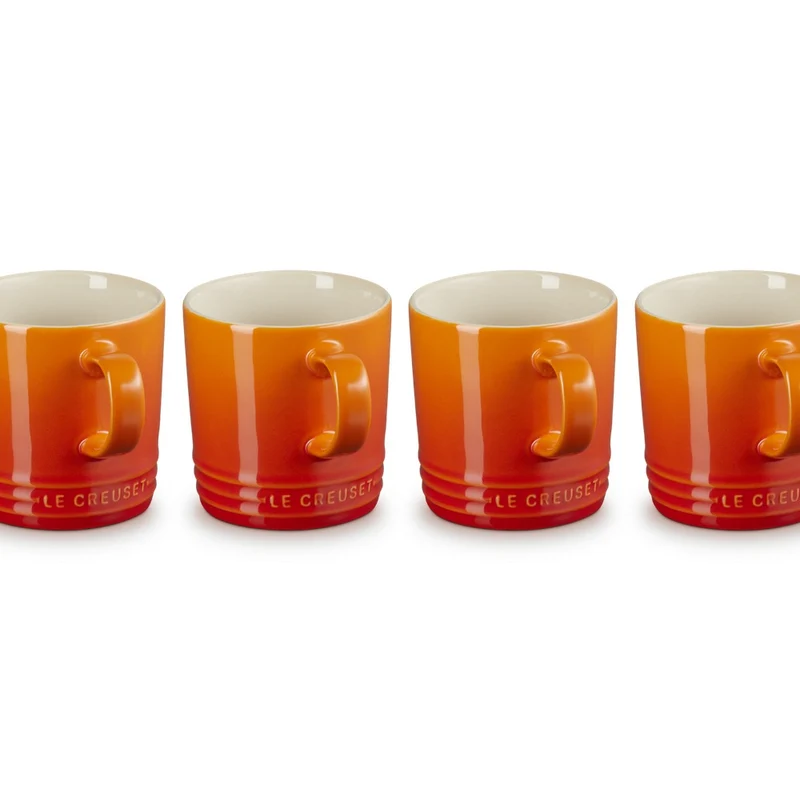 35 cl - London Tazza Mug In Gres Vetrificato Set 4 Pz