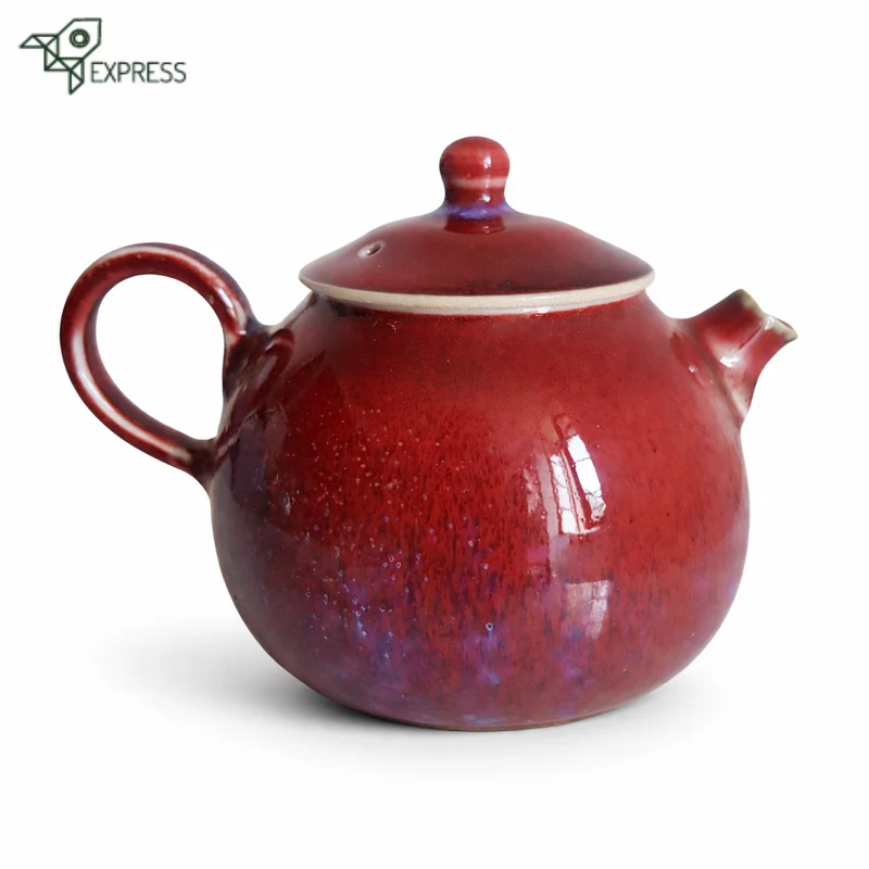 Théière en Porcelaine Rouge 140ml