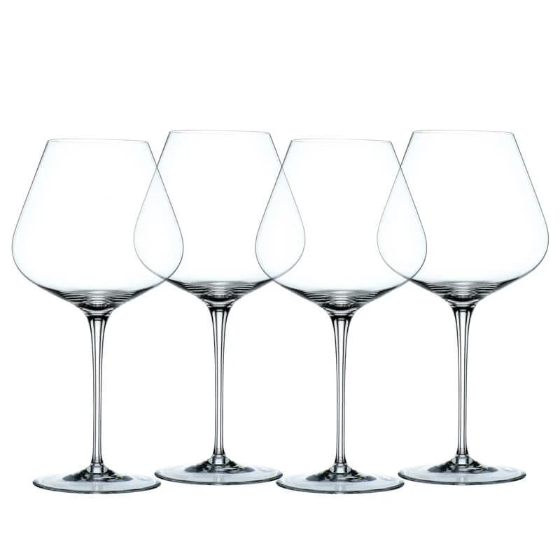 84 cl - ViNova Calice Vino Rosso in Vetro - Set 4 Pezzi