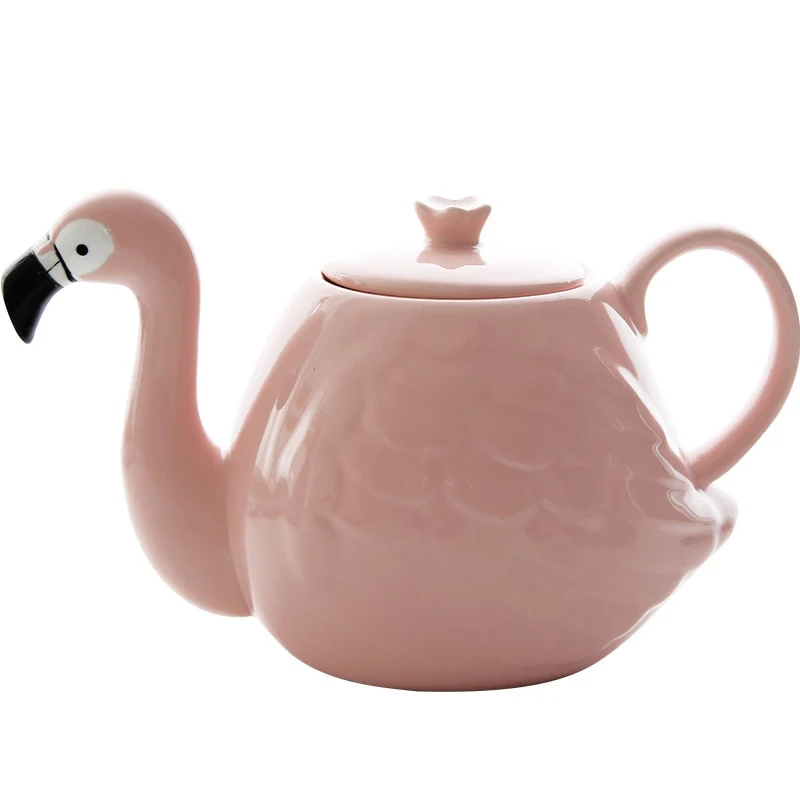 Théière en Céramique Flamant Rose 800ml