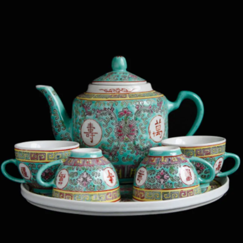 Service à Thé Ancien Porcelaine Chinoise