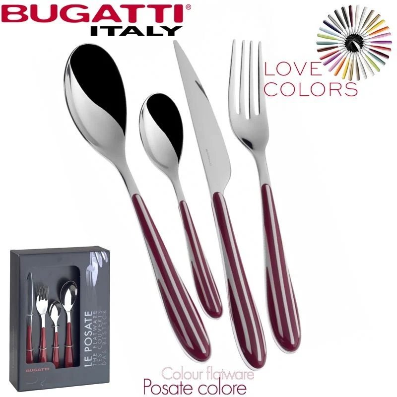 Zebra Servizio Posate Acciaio Inox e ABS - Set 24 Pz