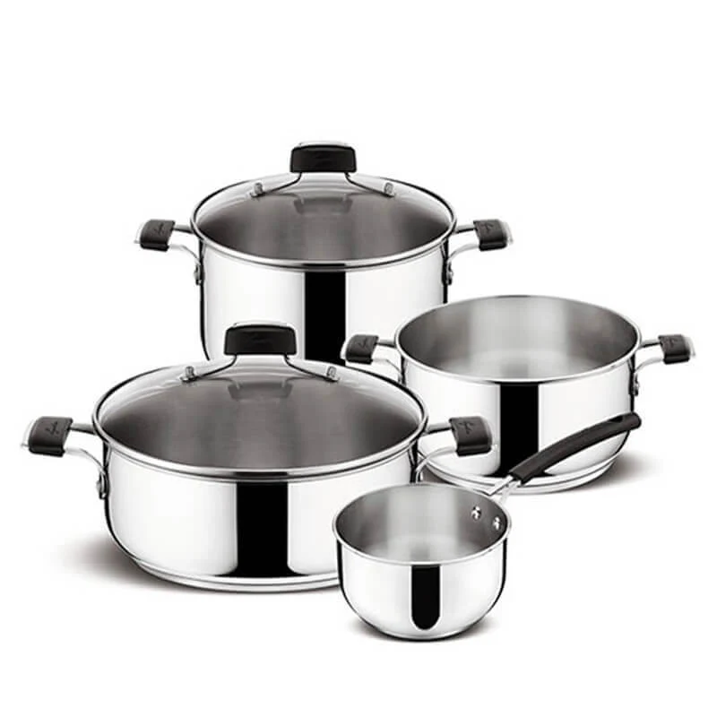 Tempra Set Pentole In Acciaio Inox - Set 6 Pz