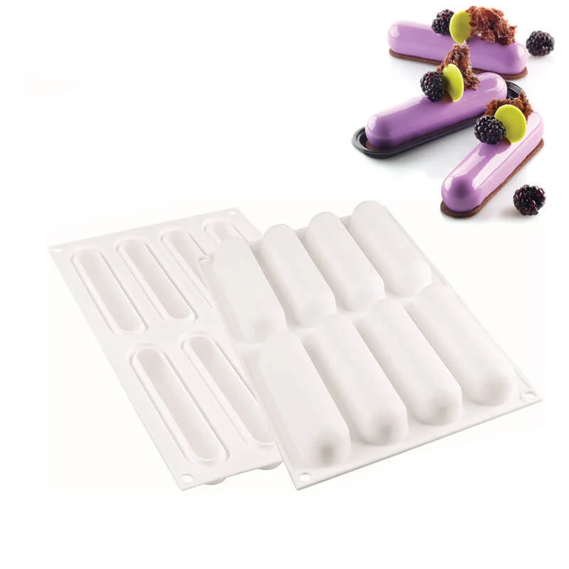 8 Forme Fingers kit Stampo Éclair In Silicone