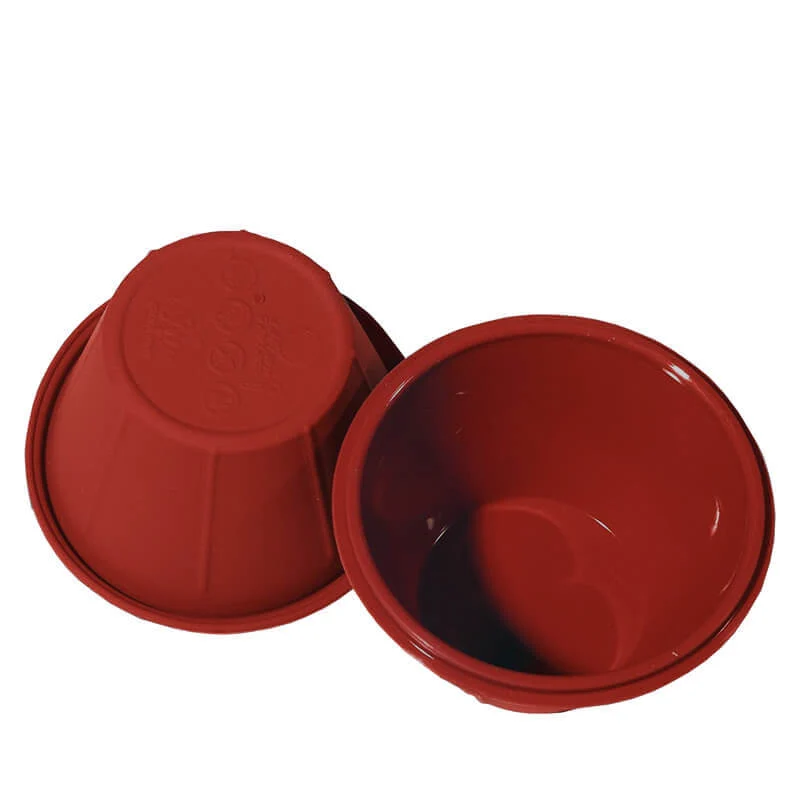 8 cm - SFT813 Stampo Cream Caramel Rotondo Antiaderente In Silicone