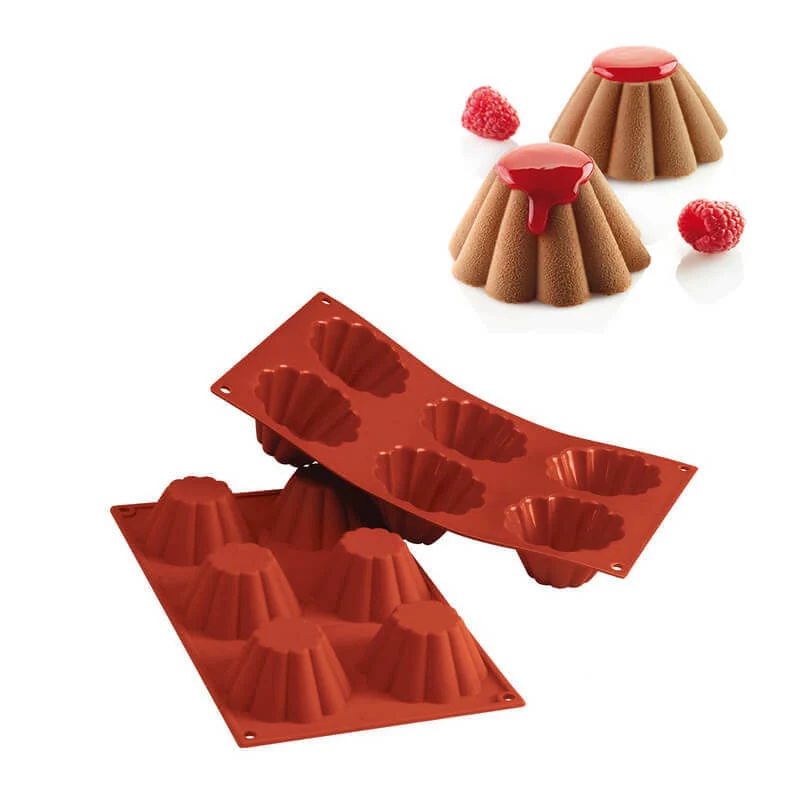 6 Forme Classic Stampo Briochette In Silicone