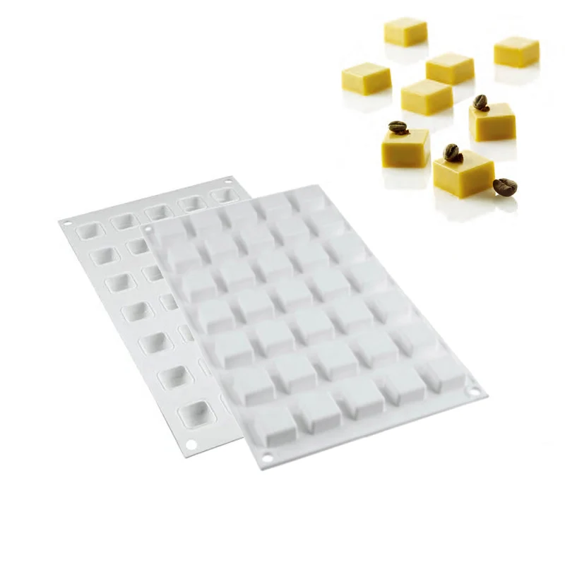 35 Forme Micro Square Stampo Quadratino In Silicone