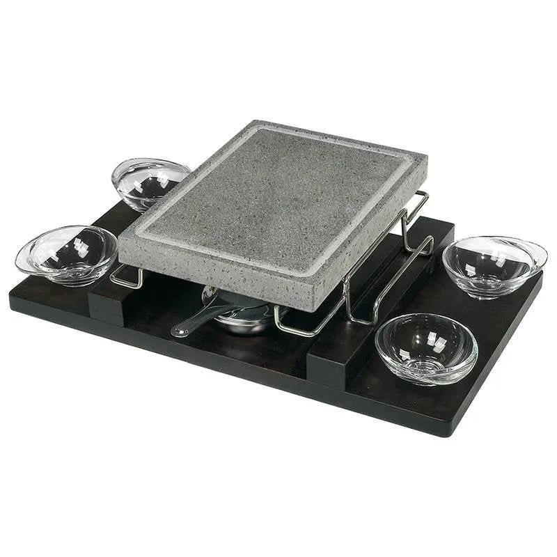 21x29 cm Convivio Pietra Lavica Rettangolare Con Supporto