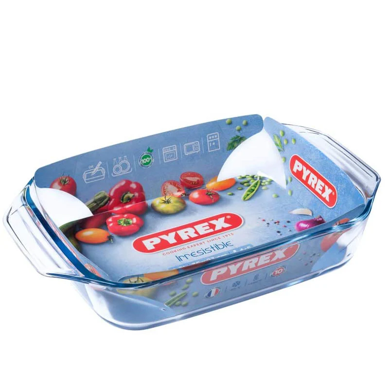 Irresistible Teglia Rettangolare In Vetro Borosilicato