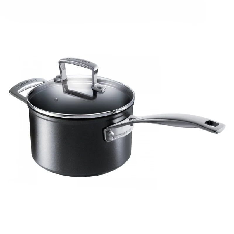 Les Forgées Casseruola Con Manico Antiaderente In Alluminio Con Manico e Coperchio