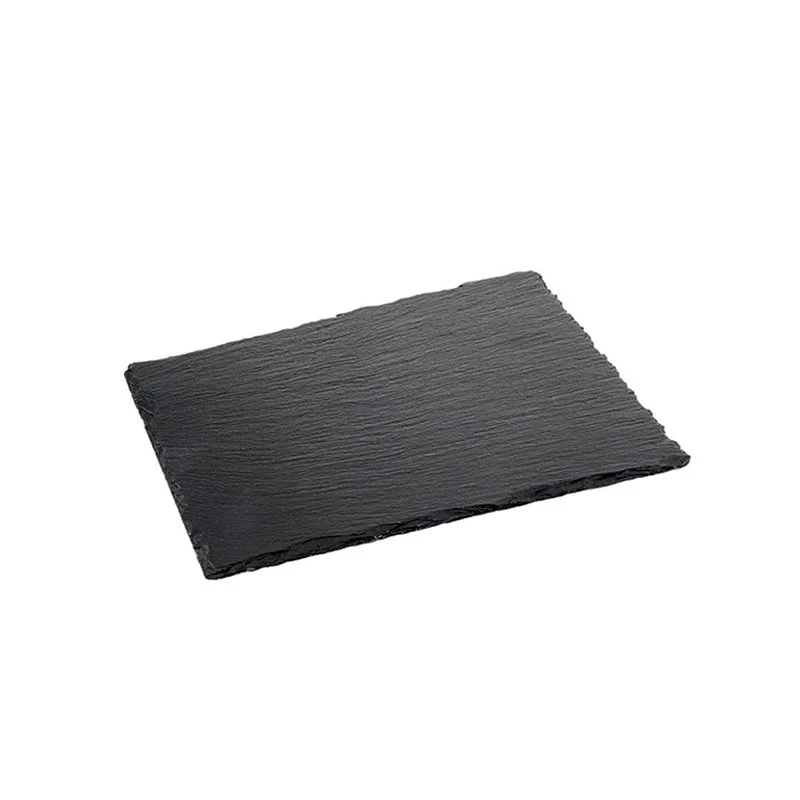 32.5x17.6 cm - Piatto Vassoio Rettangolare In Ardesia - Set 6 Pz