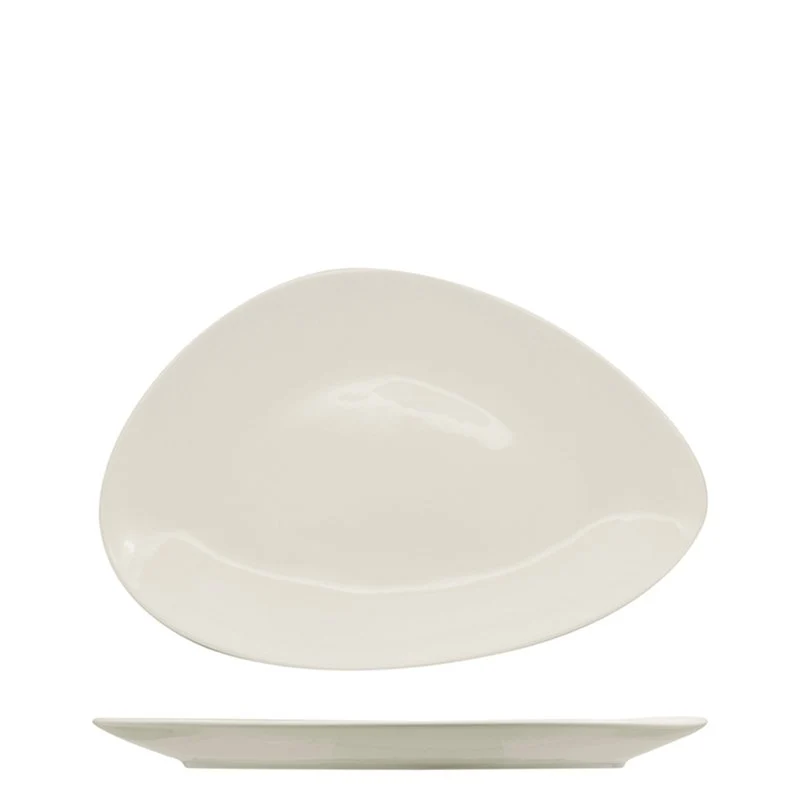15x15 cm - Island Piatto Piano In Porcellana - Set 12 Pz