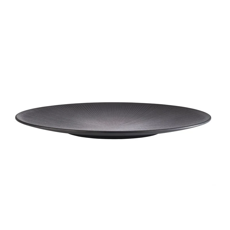 42 cm - Nero Vassoio In Melamina - Set 6 Pz