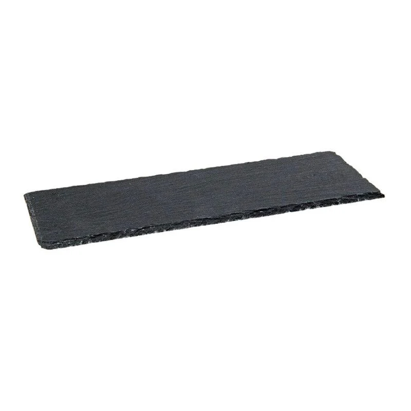 30x10 cm - Piatto Vassoio Rettangolare In Ardesia - Set 6 Pz