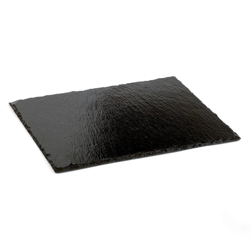 32.5x17.6 cm - Piatto Vassoio Rettangolare In Ardesia