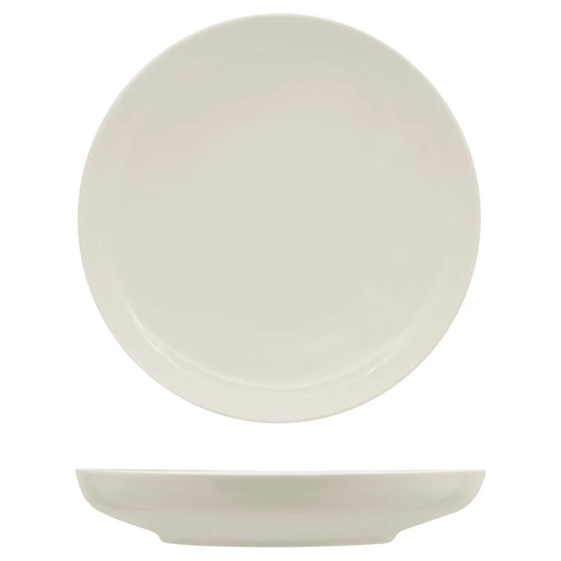 25 cm - Privilege Piatto Fondo In Porcellana - Set 6 Pz
