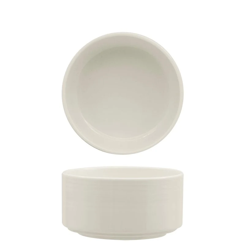 10.5 cm - Eclipse Piatto Fondo In Porcellana - Set 12 Pz