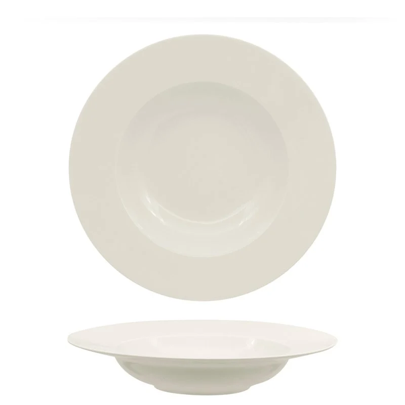 23 cm - Privilege Piatto Pasta In Porcellana - Set 6 Pz