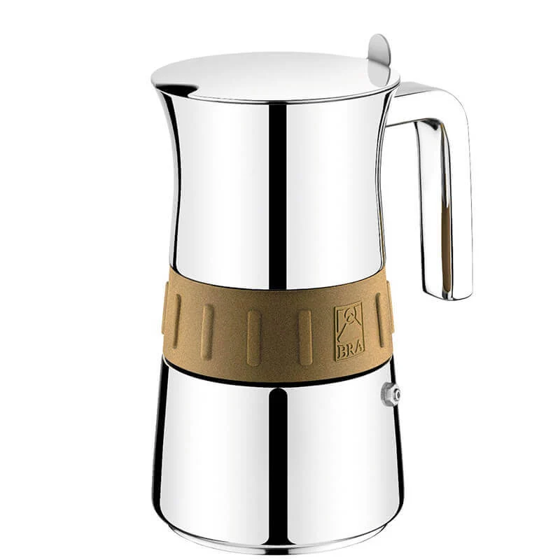 Elegance Moka e Caffettiere In Acciaio Inox