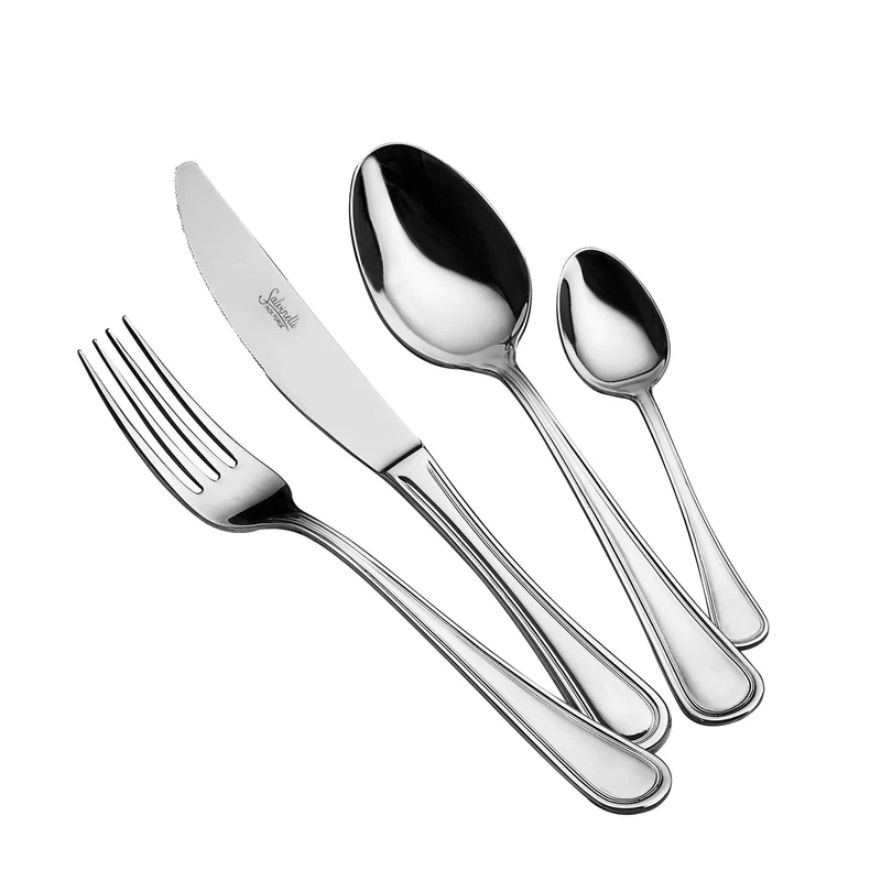 Queen Servizio Posate In Acciaio Inox - Set 24 Pz