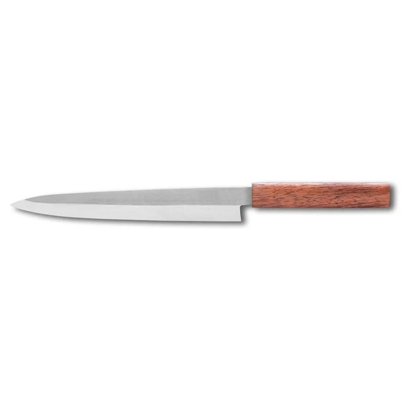 23 cm - Asia Coltello Yanagiba In Acciaio Inox, Legno