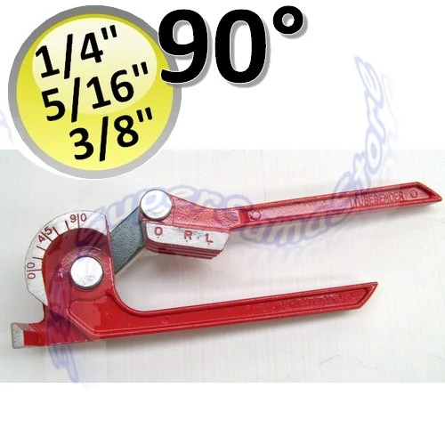 Cintreuse de tubes en cuivre avec pince - jusqu'à 90° pour tubes de 1/4'', 5/16'' et 3/8''