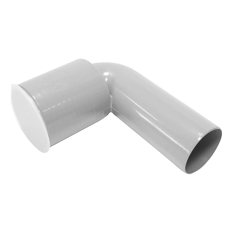 Coude à 90° pour WC Ø 90 mm pour bonde à emboîtement allongée