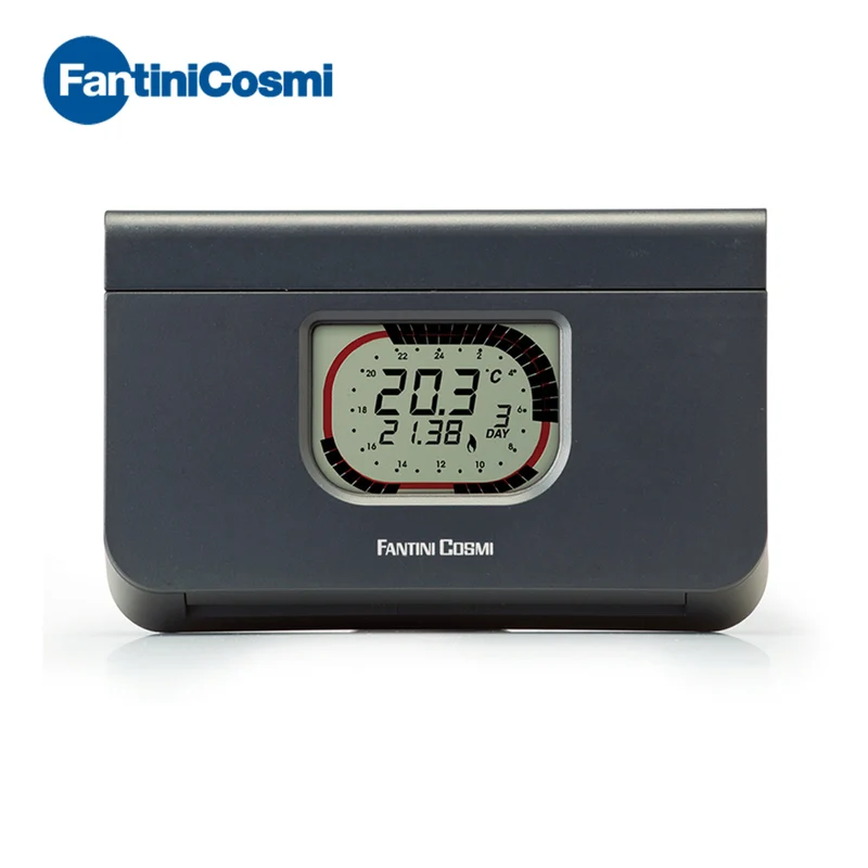 Chronothermostat hebdomadaire Fantini Cosmi C57 N - couleur anthracite