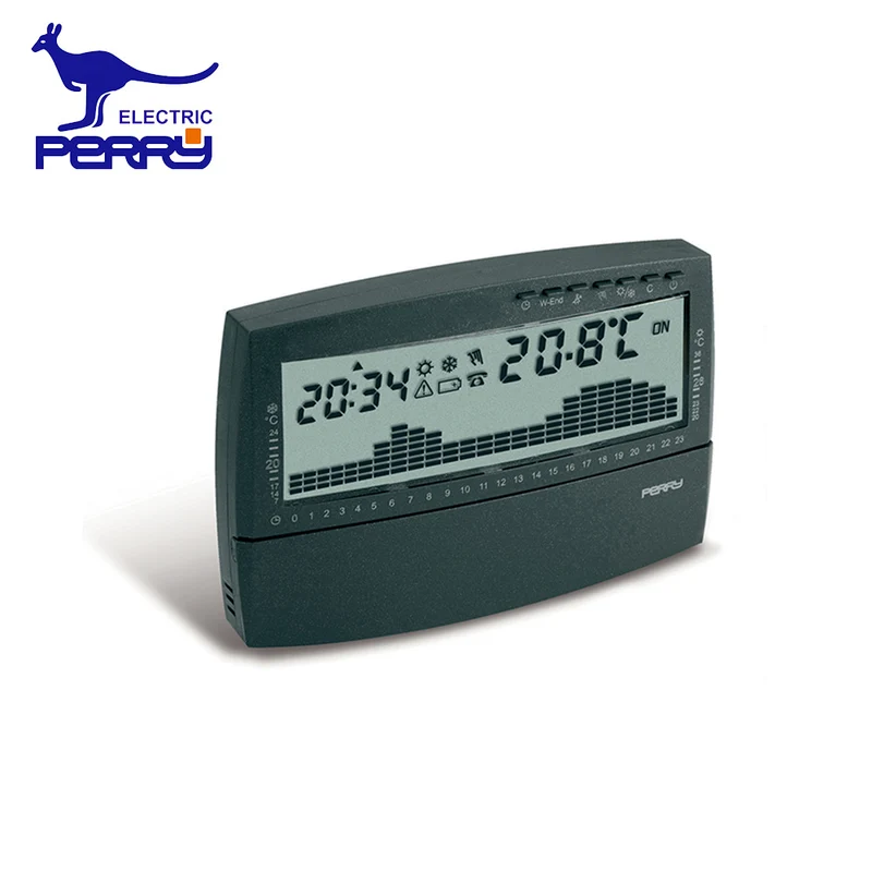 Perry 1CRCR017AG - Thermostat numérique mural UP & DOWN, anthracite