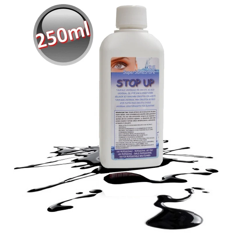 STOP-UP Produit anti-fuite universel pour circuits automobiles remplis d'huile - 250 ml