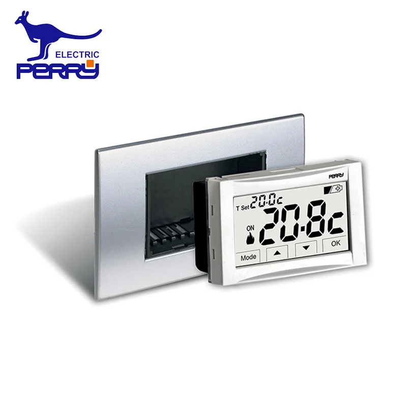 Thermostat numérique tactile intégré Perry 1TITE542 - 3 V MOON SOFT TOUCH