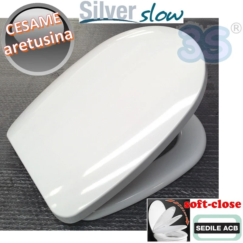 Cesame ARETUSINA Abattant de toilette à fermeture amortie - ACB Ercos