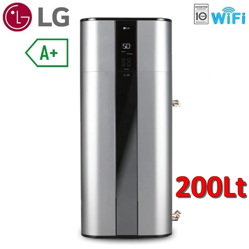 Chauffe-eau thermodynamique à onduleur LG Electronics WH20S - 200 L, sur pied, classe énergétique A+
