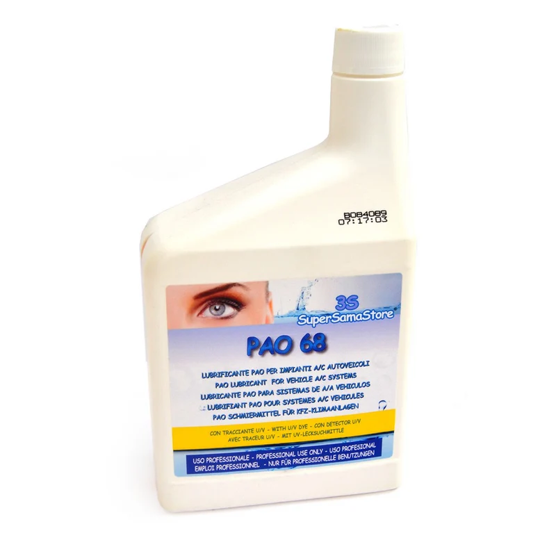 Huile lubrifiante pour compresseurs de climatisation - PAO 68 avec traceur UV