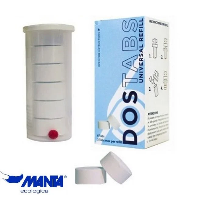 Recharge universelle de polyphosphates DOSTabs Manta Ecologica, boîte de 6 comprimés