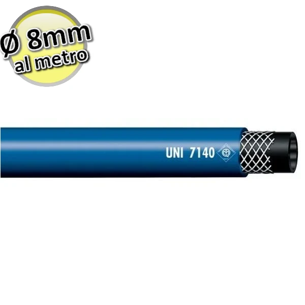 Tuyau en caoutchouc pour GPL Ø 8 mm - UNI-CIG 7140/72 - PRIX PAR MASSE