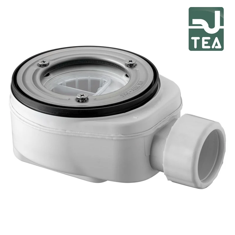 Bonde de douche en PP sans grille pour receveur de douche avec trou de Ø 90 mm - TEA Altair