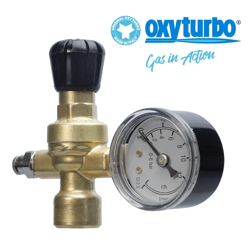 Détendeur vertical MICRO pour mélange CO2-ARGON - manomètre basse pression pour soudage MIG
