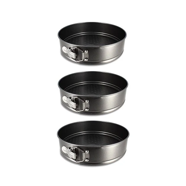 Set de 3 moules à charnière 22/24/26 cm