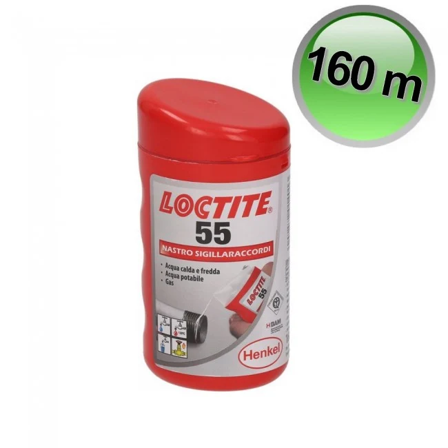 LOCTITE 55 FILO - Ruban d'étanchéité multifibres en nylon de 160 m de long