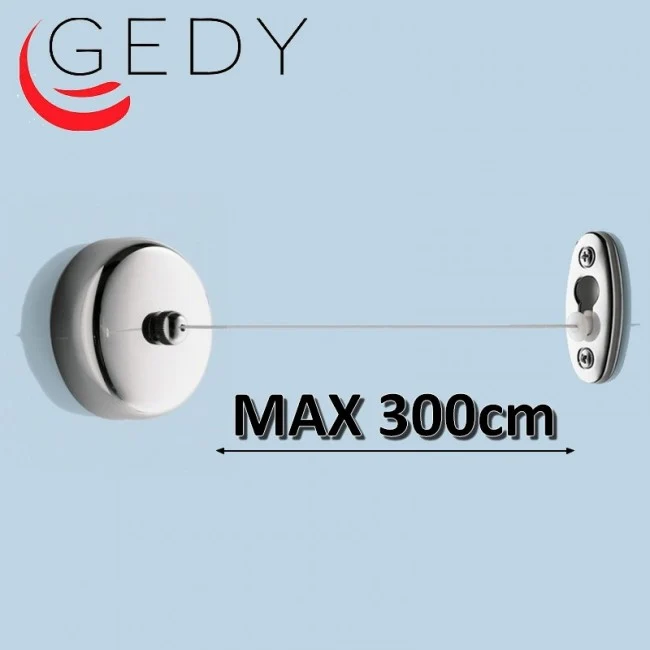 Étendoir à linge rétractable TULLO Gedy - max 300 cm